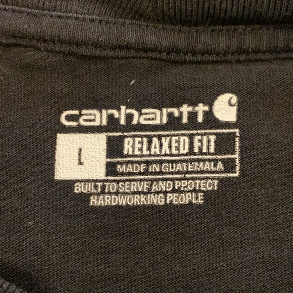 Carhartt Black Pocket T-Shirt - Picture 3 of 3